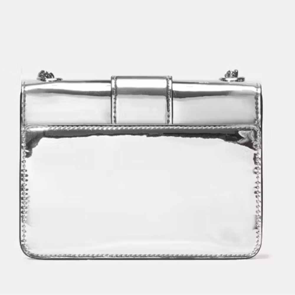 Kate Spade Phoebe Mirror Metallic Turnlock Mini Flap Crossbody - Picture 3 of 5
